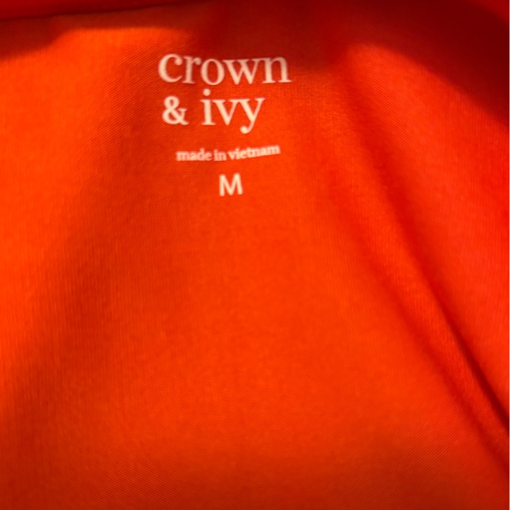 Crown & Ivy Red Scalloped Tank Top - Picture 7 of 7